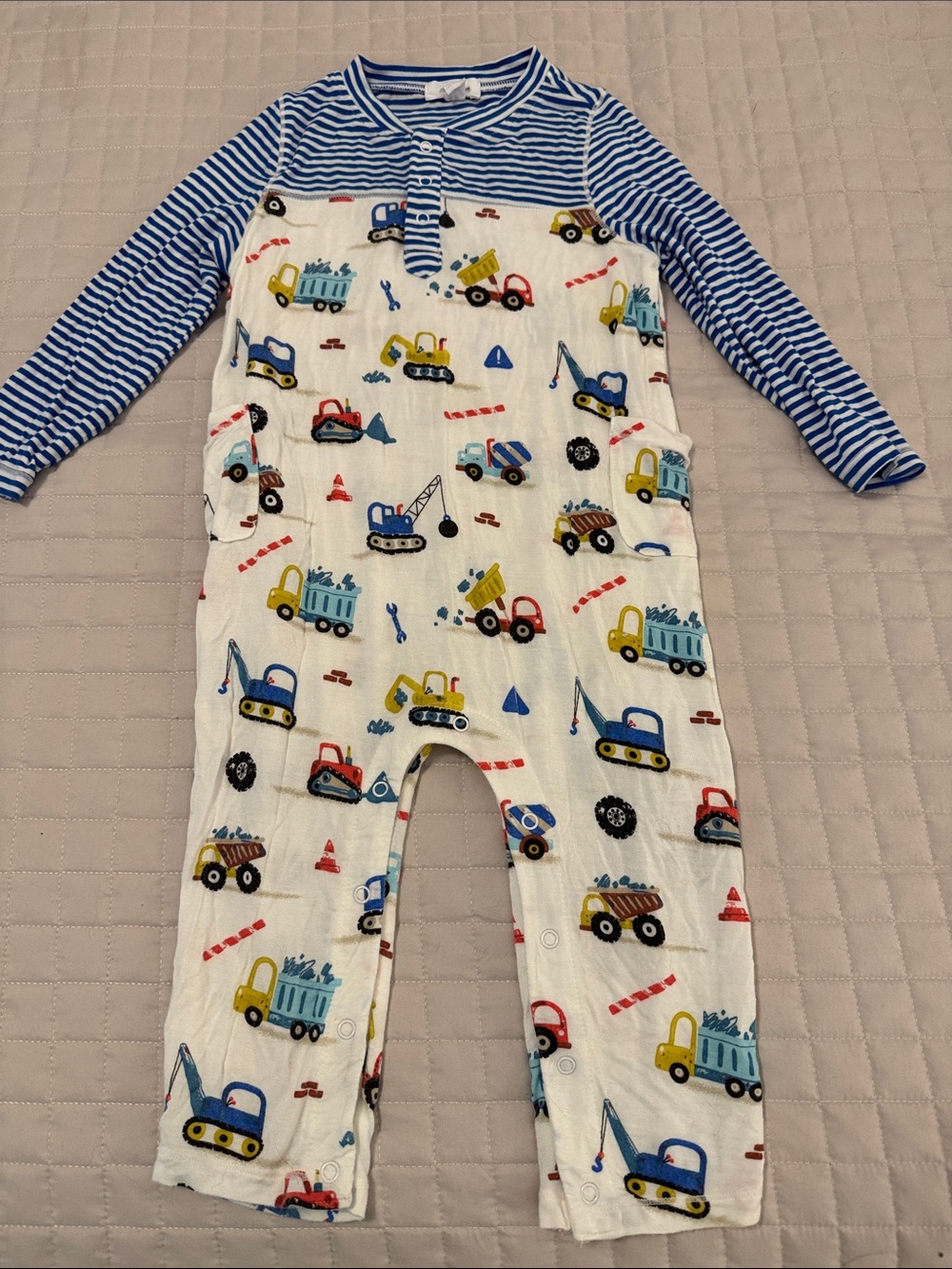 Angel Dear 12-18 months onesie henley snap neck